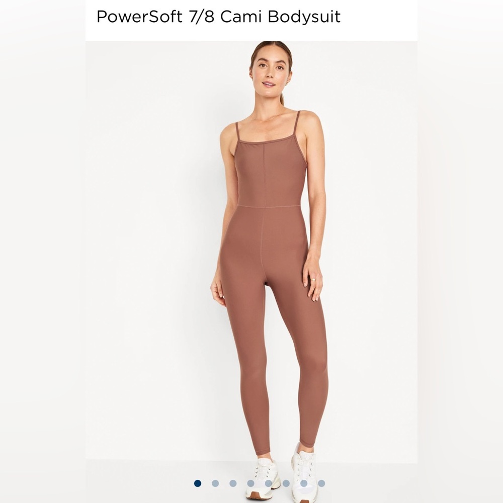 Old Navy PowerSoft Brown Cami Bodysuit